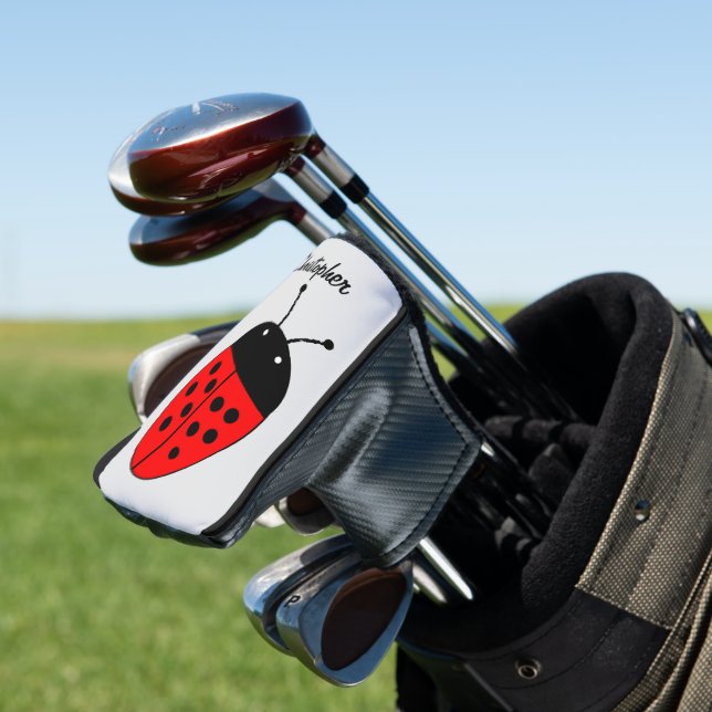 Ladybird Design Golf Head Cover (In Situ)