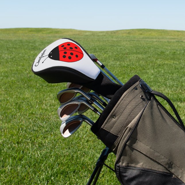 Ladybird Design Golf Head Cover (In Situ)