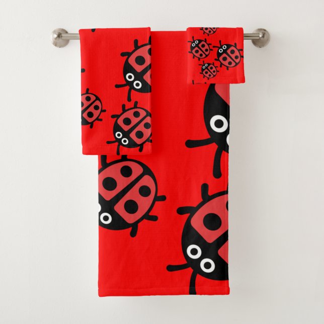 ladybird Family Bath Towel Set (Insitu)