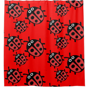 ladybird Family Shower Curtain