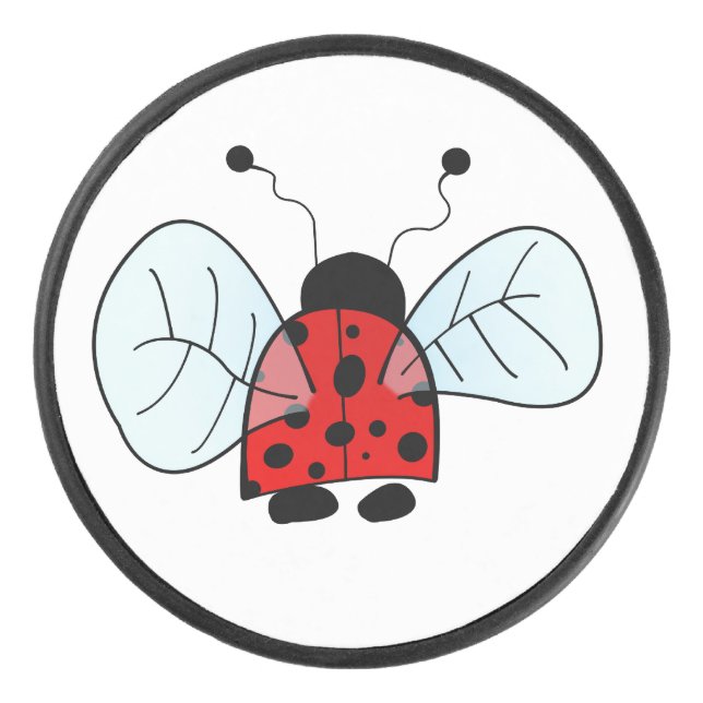 Ladybird Hockey Puck (Front)