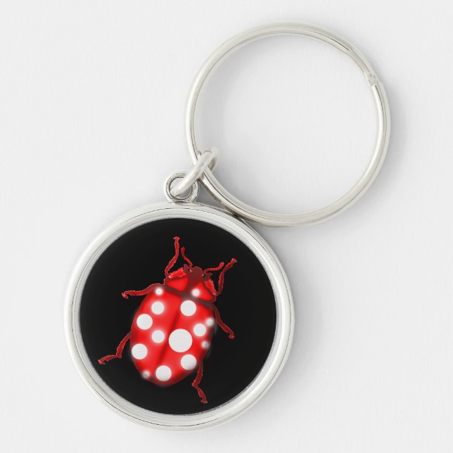 Ladybird Lady Bug Gardening Gifts Key Ring (Front)