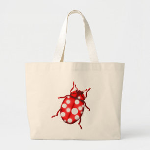Ladybird Lady Bug Gardening Gifts Large Tote Bag
