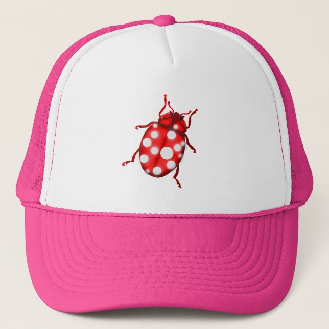 Ladybird Lady Bug Gardening Gifts Trucker Hat (Front)