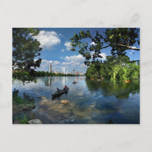 Ladybird Lake / Austin Texas Skyline 3 Postcard