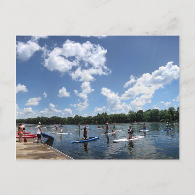 Ladybird Lake Boating - Austin, Texas Postcard (Front)