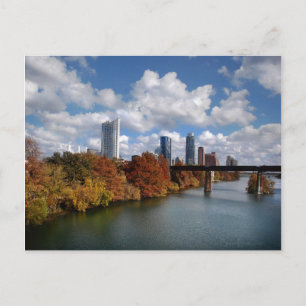 Ladybird Lake Downtown Austin Texas Fall 5 Postcard