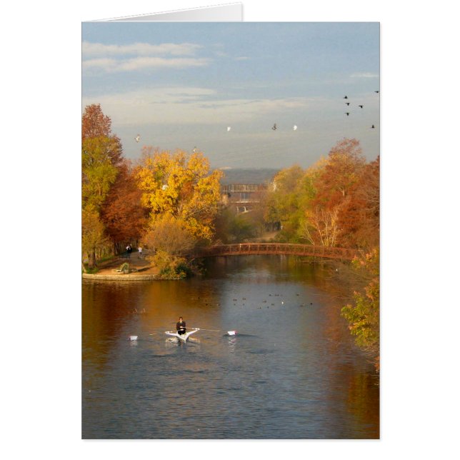 Ladybird Lake Fall Rower - Downtown Austin Texas (Front)