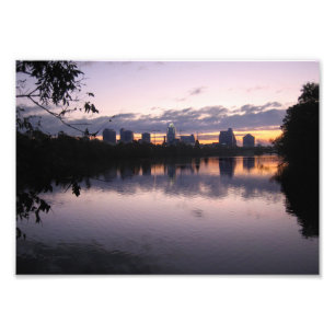 Ladybird Lake Sunrise 3 - Austin Texas Skyline Photo Print
