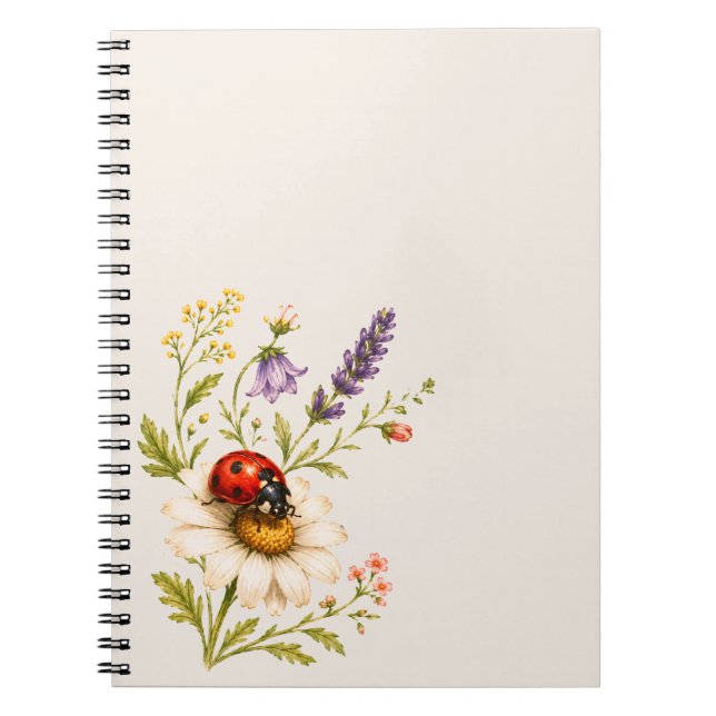 Ladybird Wildflower Notebook (Front)