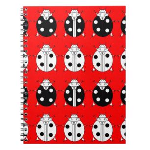 ladybirds pattern notebook