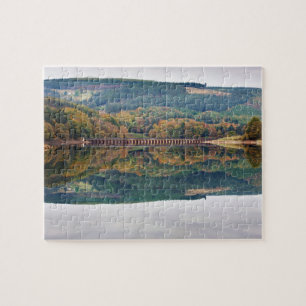 Ladybower Reservoir in Derbyshire souvenir photo Jigsaw Puzzle