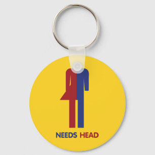 Ladyboy Needs Head Key Ring