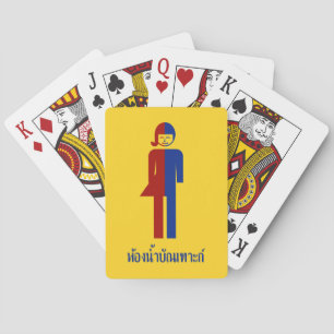 Ladyboy / Tomboy Toilet ⚠ Thai Sign ⚠ Playing Cards