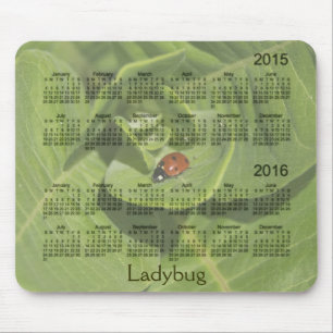 Ladybug 2 Year 2015-2016 Calendar Mousepad