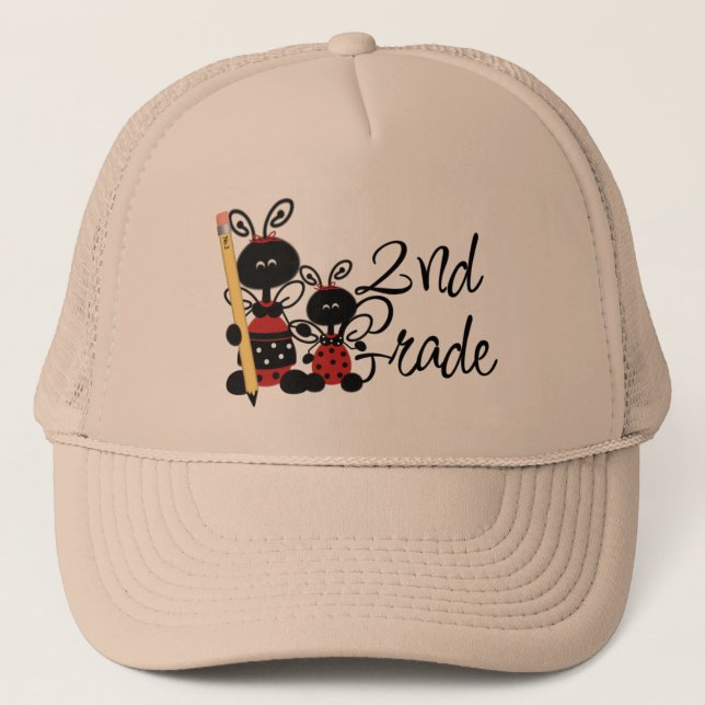 Ladybug 2nd Grade Tshirts and Gifts Trucker Hat (Front)