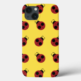 Ladybug 60s retro cool red yellow iPhone 13 case