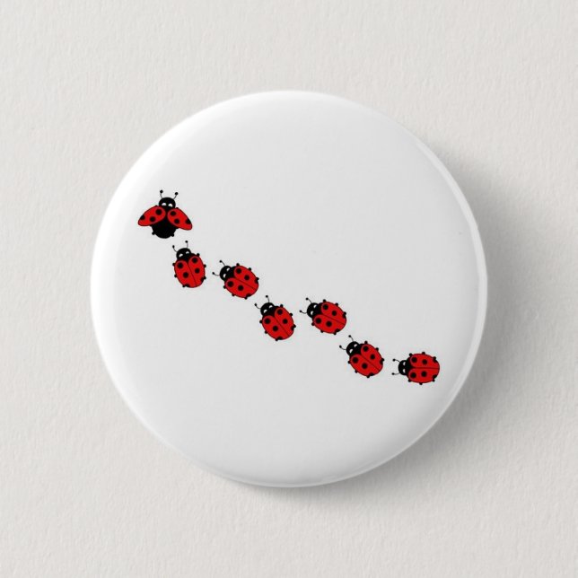 LADYBUG 6 CM ROUND BADGE (Front)