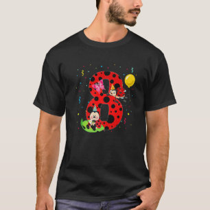 Ladybug 8Th Birthday Outfit 8 Year Old Girl Kids B T-Shirt