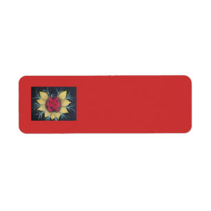 LadyBug Address Label Return Address Label
