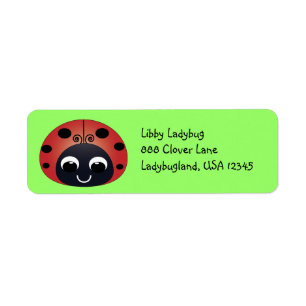 Ladybug Address Label Return Address Label
