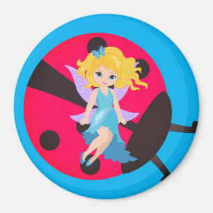 Ladybug and fairy Magnet