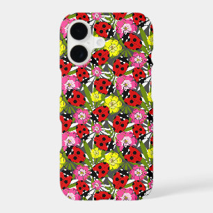 Ladybug and Flowers Nature Print