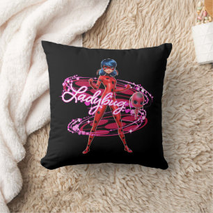 Ladybug and Tikki Graphic Cushion