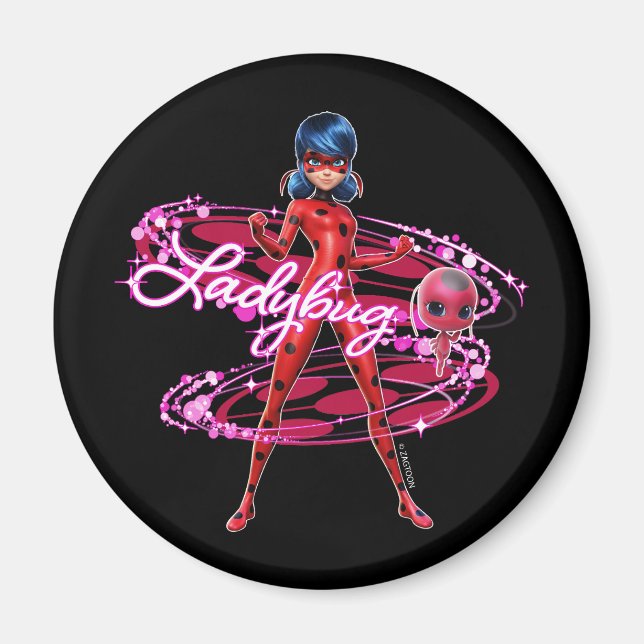 Ladybug and Tikki Graphic Magnet (Front)