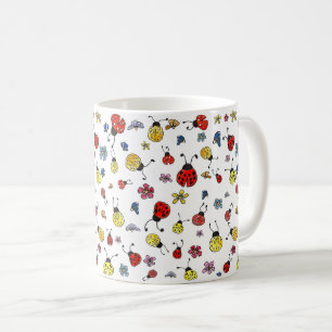 Ladybug and Wildflower Coffee Mug