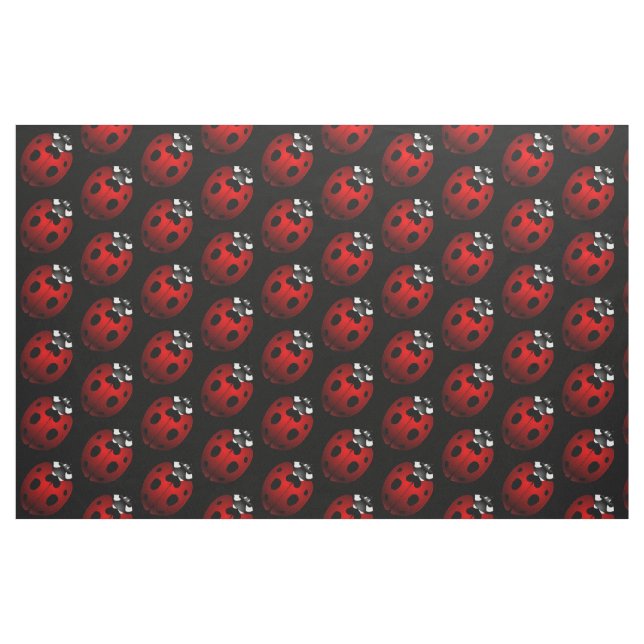 Ladybug Art Fabric Ladybird Fabric Cotton or Poly (Yard)