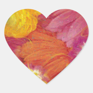 Ladybug Art Heart Sticker