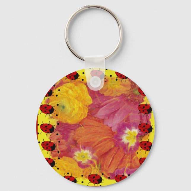 Ladybug Art Key Ring (Front)