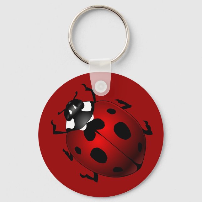 Ladybug Art Keychain Bug Keepsake Ladybug Gifts (Front)