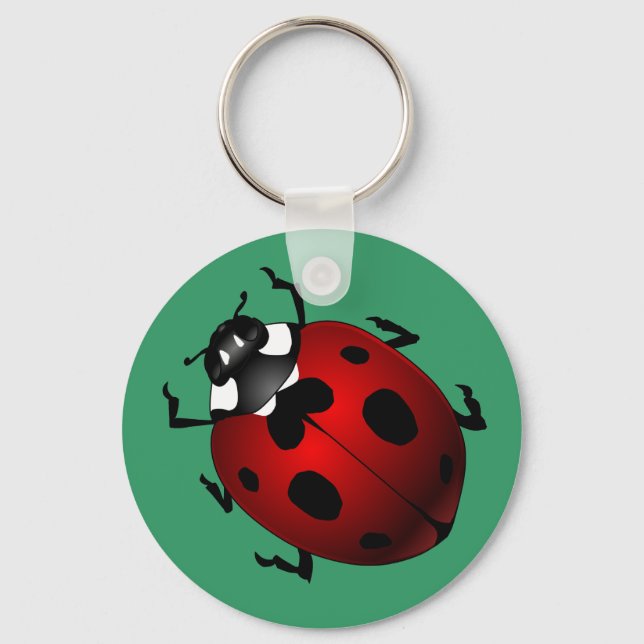 Ladybug Art Keychain Bug Keepsake Ladybug Gifts (Front)