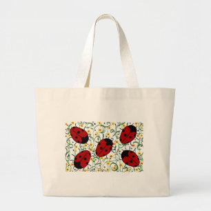 Ladybug Art Large Tote Bag