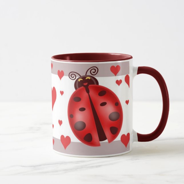 Ladybug Art Mug (Right)