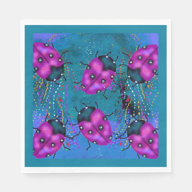 LADYBUG ART NAPKIN (Front)