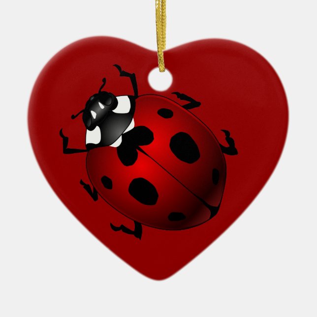 Ladybug Art Ornament Bug Keepsake Ladybug Gifts (Front)