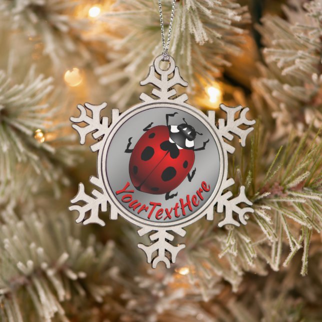 Ladybug Art Ornament Ladybug Christmas Decorations (Tree)