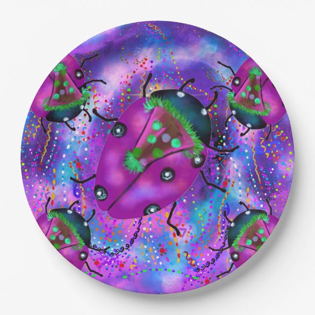 LADYBUG ART PAPER PLATE (Front)