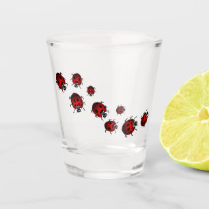 Ladybug Art Shot Glasses Gifts & Ladybug Glasses