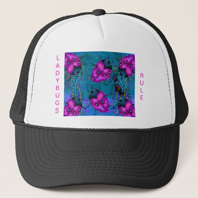 LADYBUG ART TRUCKER HAT (Front)