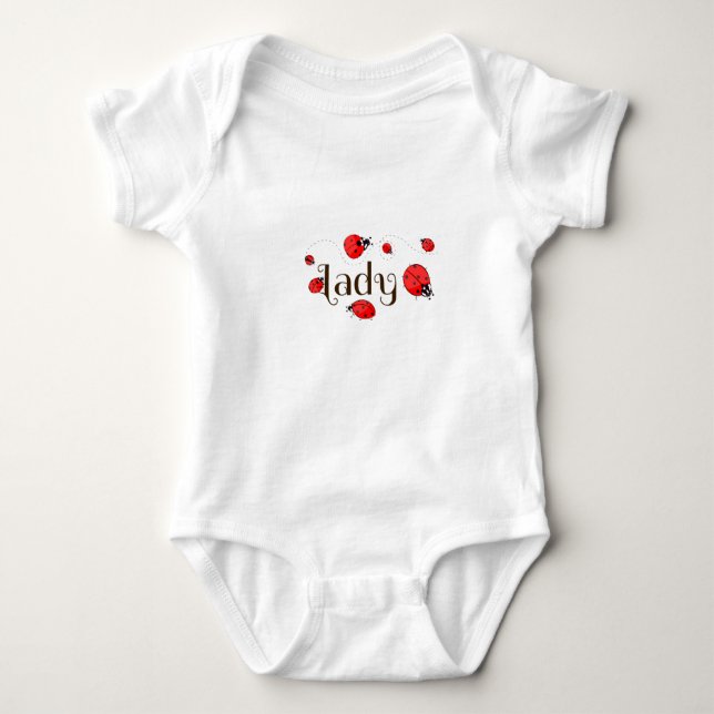 Ladybug Baby Bodysuit (Front)