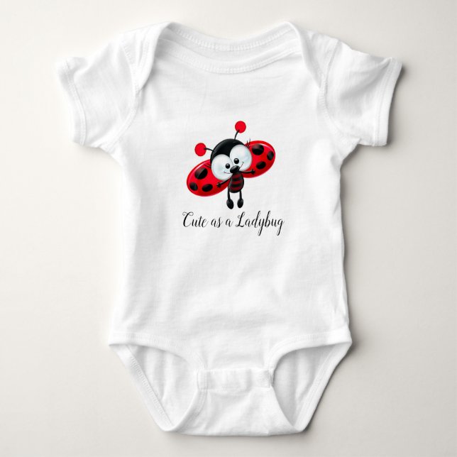 Ladybug Baby Bodysuit (Front)