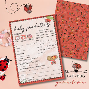 Ladybug Baby Predictions and Advice Card