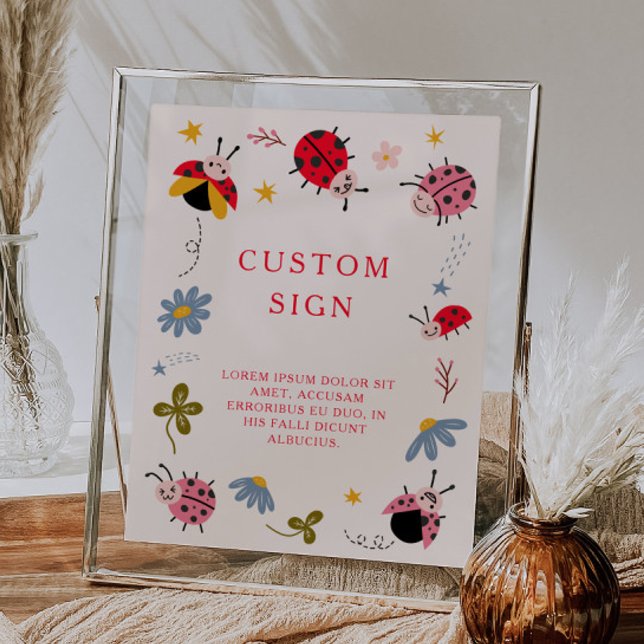 Ladybug Baby Shower Custom Sign (Creator Uploaded)