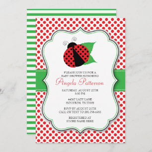 Ladybug Baby Shower Invitation