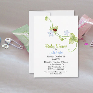 Ladybug Baby Shower Invitation