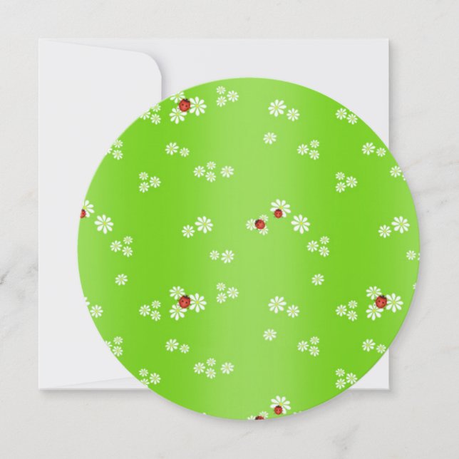 ladybug baby shower invitations (Front)